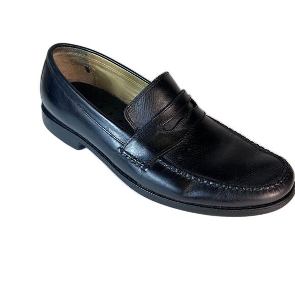 Johnston & Murphy Men\'s Black Leather Classic Penny Loafer Size 11M main image 4